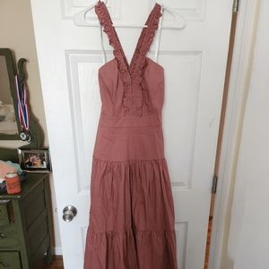 Bird and Knoll Stevie maxi dress in Rose